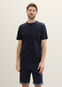 Tom Tailor C Neck Tee Sky Captain Blue - 1040955-10668