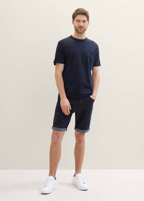 Tom Tailor C Neck Tee Sky Captain Blue - 1040955-10668