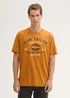 Tom Tailor T Shirt With A Logo Print Peanut Butter Brown