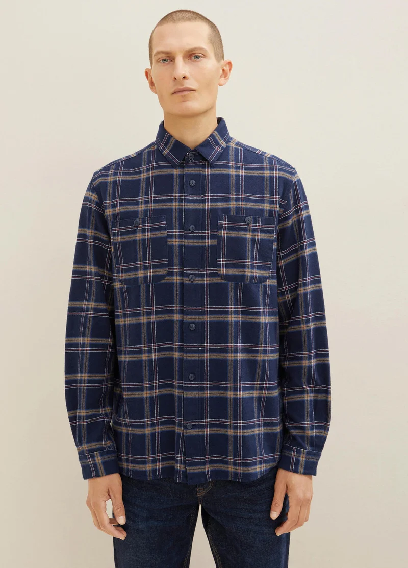 Tom Tailor Shirt Navy Colorful Check