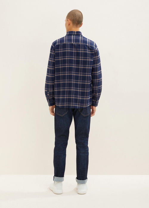 Tom Tailor Shirt Navy Colorful Check - 1033706-30737