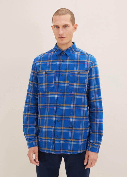 Tom Tailor Shirt Hockey Blue Colorful Check - 1033706-30741