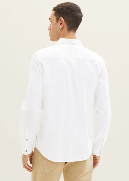 Tom Tailor Linien Shirt White