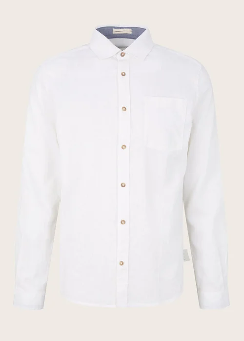 Tom Tailor Linien Shirt White