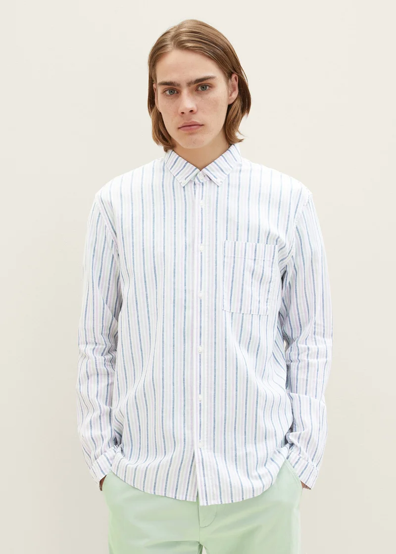 Denim Tom Tailor Shirt Multicolor Small Stripe