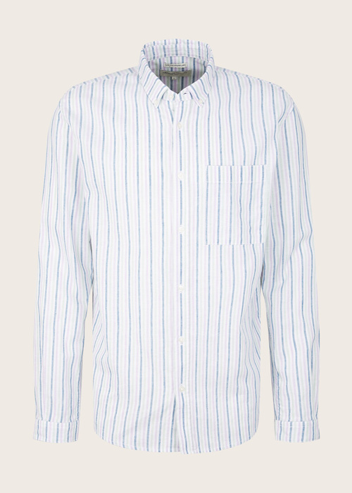 Denim Tom Tailor Shirt Multicolor Small Stripe - 1034922-31159