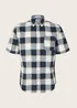 Tom Tailor Shirt Navy Off White Beige Check