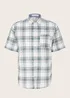 Tom Tailor 12 Shirt Off White Bluish Green Check