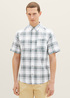 Tom Tailor 12 Shirt Off White Bluish Green Check - 1034902-31239