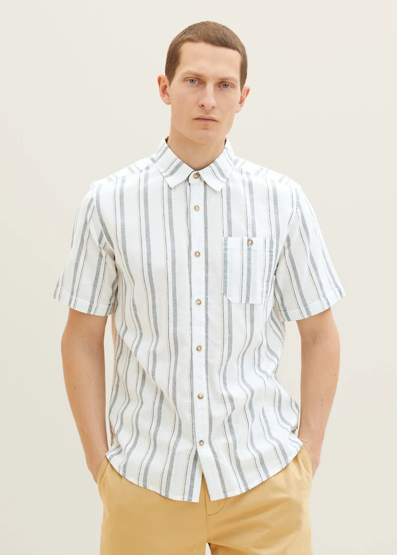Tom Tailor 12 Shirt Off White Base Big Stripe