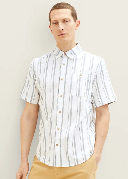 Tom Tailor 12 Shirt Off White Base Big Stripe