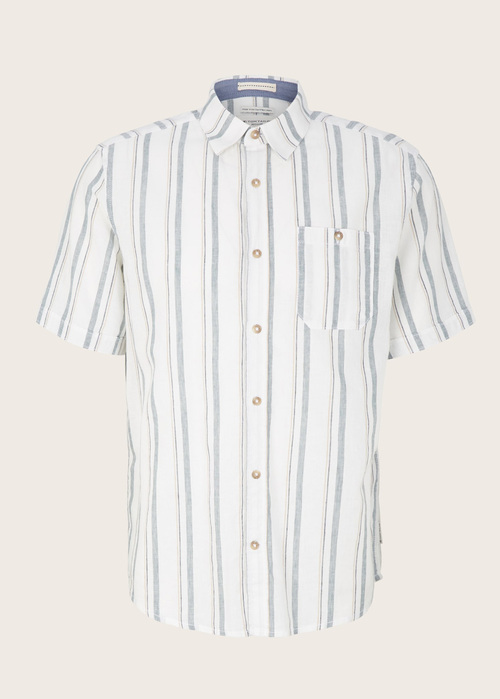 Tom Tailor 12 Shirt Off White Base Big Stripe - 1034902-31240