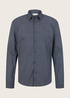 Denim Tom Tailor Slim Fit Shirt With A Print Pattern Navy Scratched Check Print - 1032370-30273