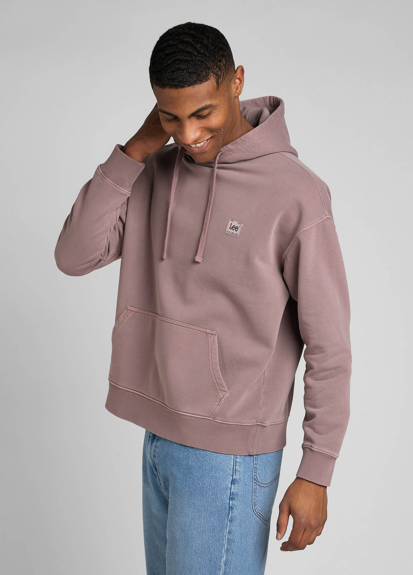 Lee Core Loose Hoodie Purple Storm - L84WTJ70