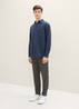 Tom Tailor Textured Shirt Navy Tonal Check - 1038768-33866