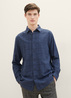 Tom Tailor Textured Shirt Navy Tonal Check - 1038768-33866