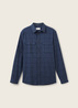 Tom Tailor Textured Shirt Navy Tonal Check - 1038768-33866