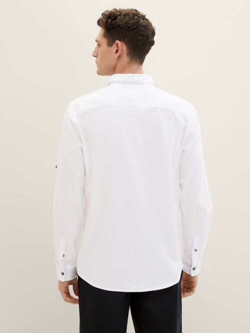 Tom Tailor Textured Shirt White - 1040129-20000