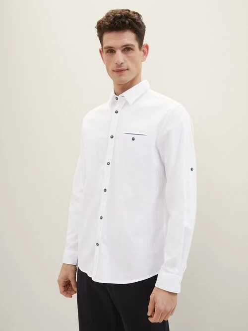 Tom Tailor Textured Shirt White