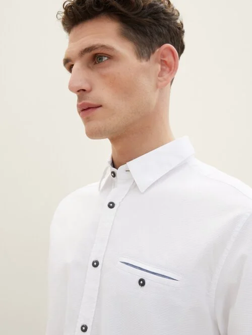 Tom Tailor Textured Shirt White