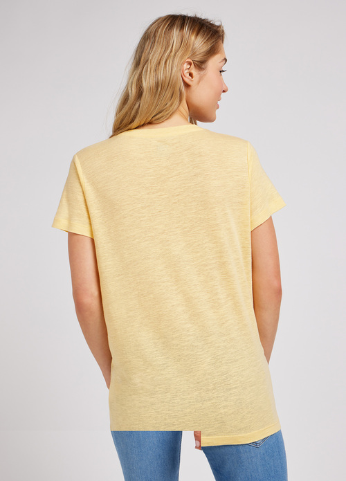 Lee V Neck Tee Vermeil - 112350205