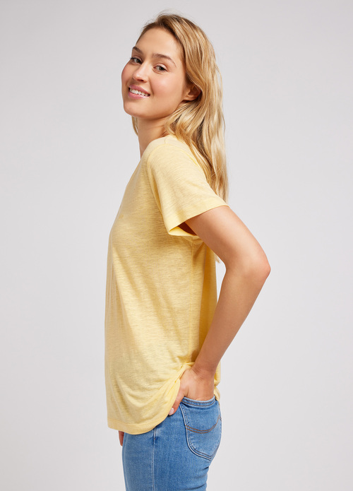 Lee V Neck Tee Vermeil - 112350205