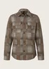Tom Tailor Shirt Jacket Brown Check
