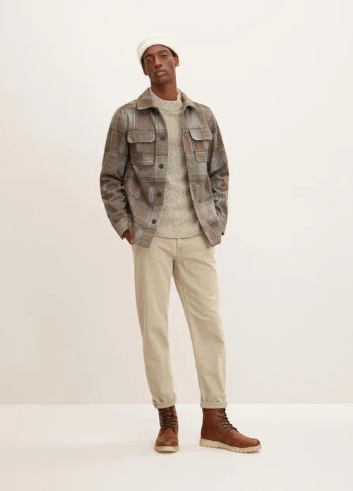 Tom Tailor Shirt Jacket Brown Check