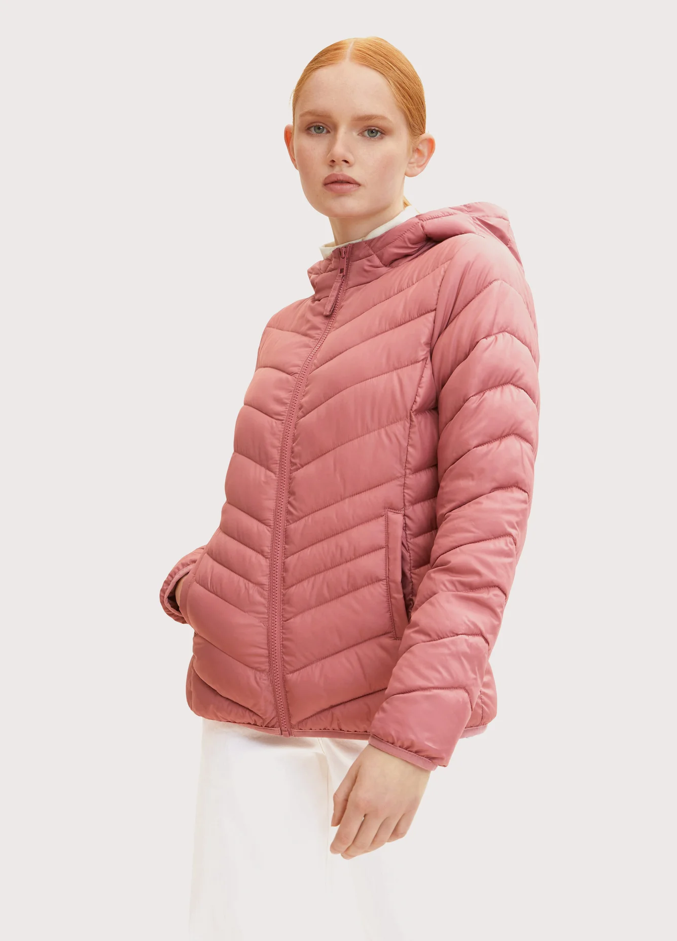 Denim Tom Tailor Quilted Lightweight Puffer Renaissance Rose