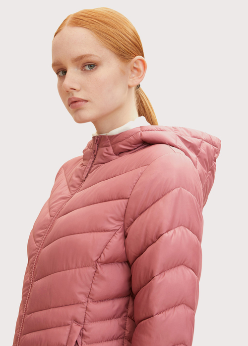 Denim Tom Tailor Quilted Lightweight Puffer Renaissance Rose - 1029236-18587