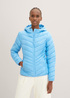 Tom Tailor Lightweight Jacket With A Hoodie Rainy Sky Blue - 1035807-18395