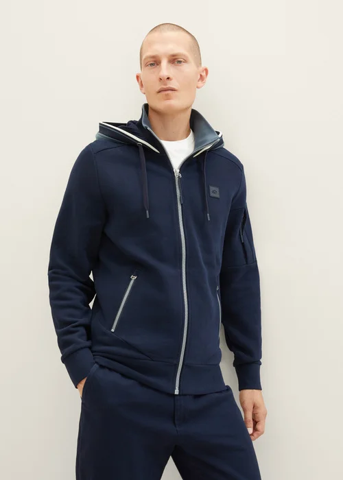 Tom Tailor Jacket With A Stand Up Collar Sky Captain Blue