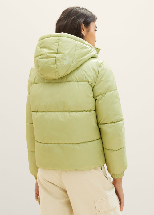 Denim Tom Tailor Puffer Jacket Dusty Pear Green - 1037590-32256