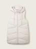 Tom Tailor Long Vest With A Hood Clouds Grey
