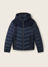 Tom Tailor Hybrid Jacket With A Hood Sky Captain Blue - 1037341-10668