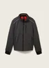 Tom Tailor Jacket With A Concealed Hood Anthracite Knitted Structure