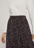 Tom Tailor Skirt Printed Mesh Black Small Dot Design