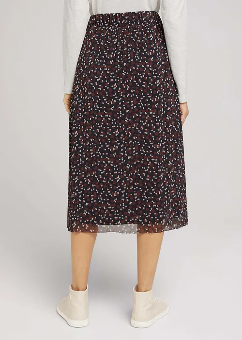 Tom Tailor Skirt Printed Mesh Black Small Dot Design