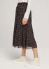 Tom Tailor Skirt Printed Mesh Black Small Dot Design