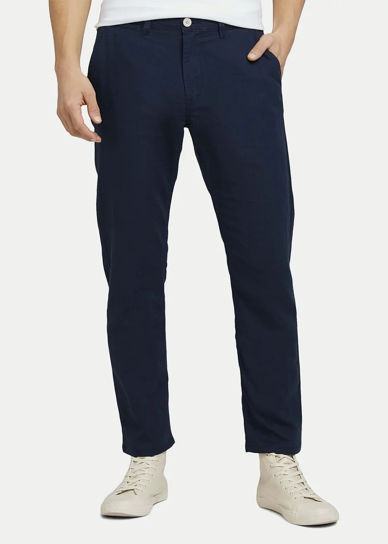Tom Tailor Travis Cotton Linen Chino Dark Blue