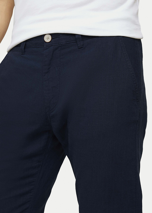 Tom Tailor Travis Cotton Linen Chino Dark Blue - 1025032-10302