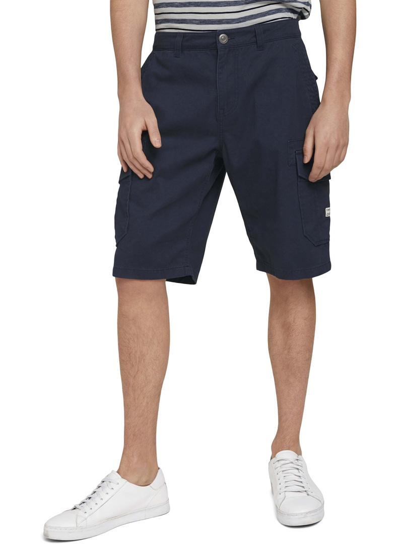 Tom Tailor Twill Cargo Shorts Sky Captain Blue - 1026183-10668