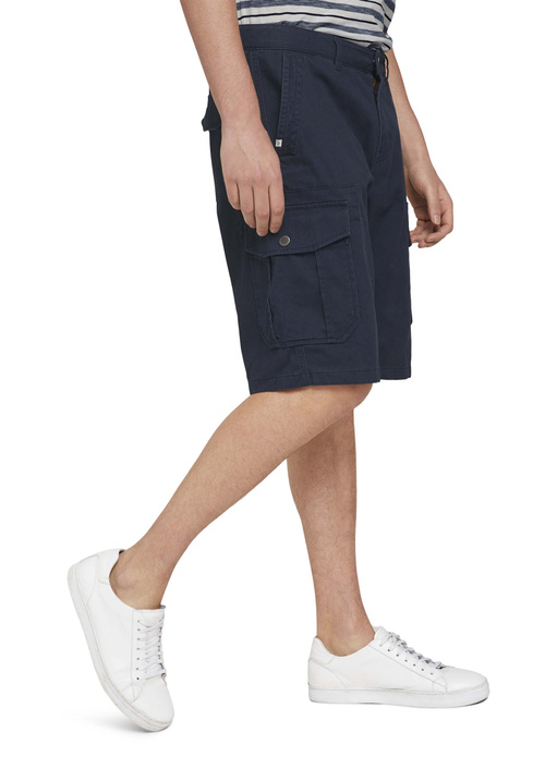 Tom Tailor Twill Cargo Shorts Sky Captain Blue - 1026183-10668