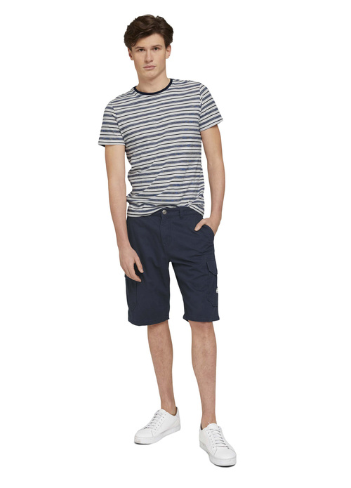 Tom Tailor Twill Cargo Shorts Sky Captain Blue - 1026183-10668