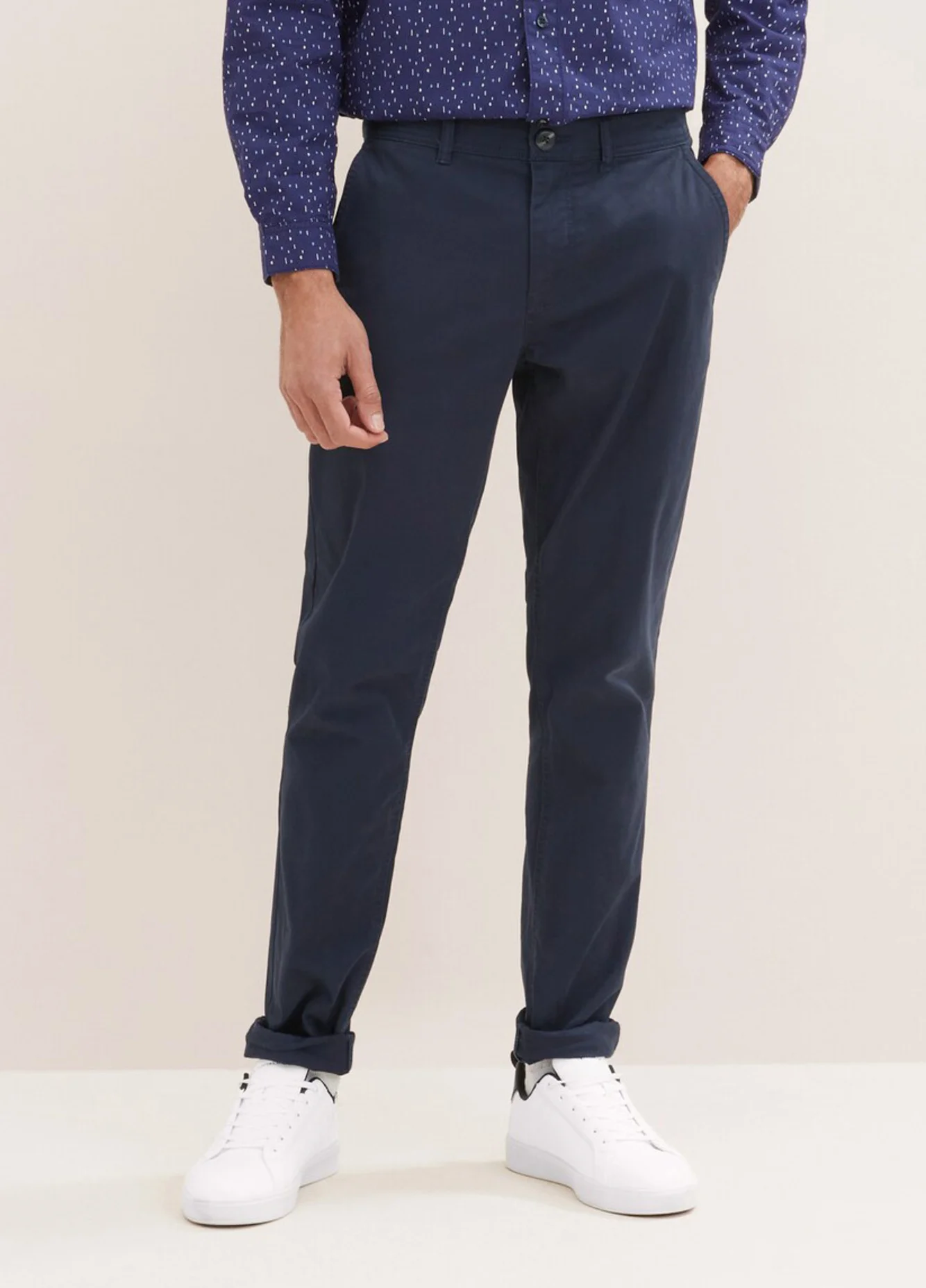 Tom Tailor Washed Slim Chinos Sky Captain