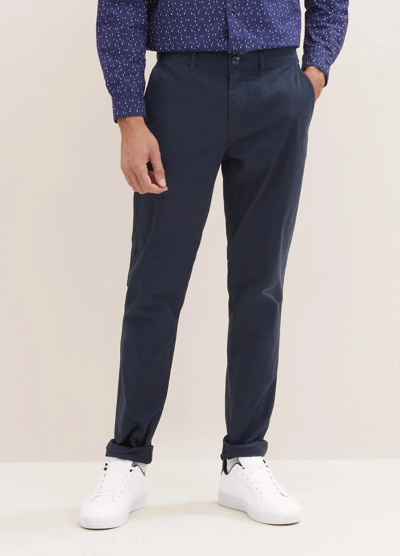 Tom Tailor Washed Slim Chinos Sky Captain