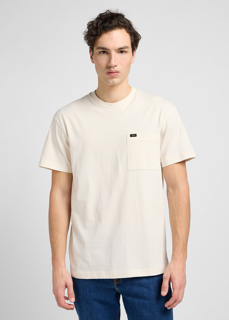 Lee Relaxed Pocket Tee Ecru - 112342986