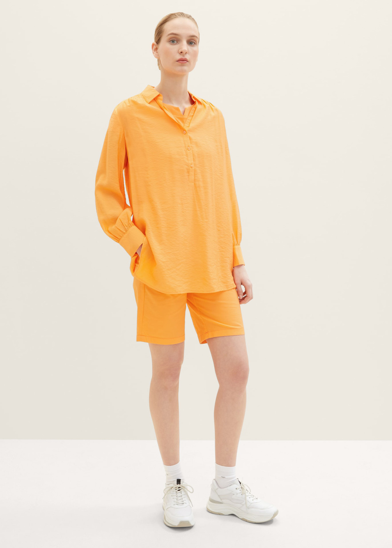 Tom Tailor Bermida Bright Mango Orange - 1035499-29751