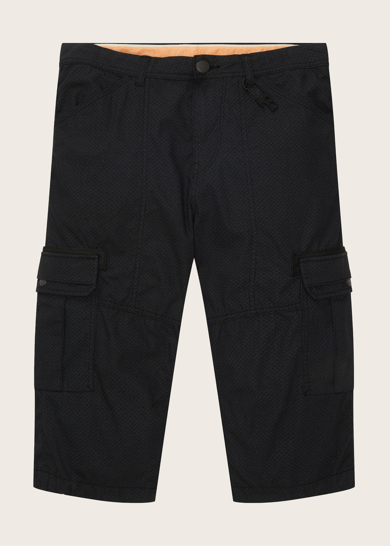 Tom Tailor Cargo Shorts Navy Check - 1035042-31293