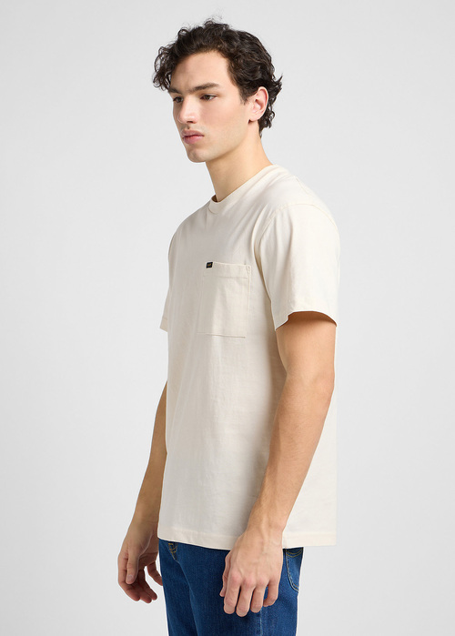 Lee Relaxed Pocket Tee Ecru - 112342986